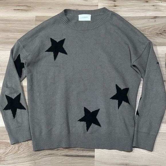Six/Fifty Knit Star Pullover Sweater Women’s Medium - Picture 1 of 3
